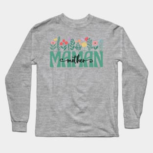 French Mom Maman Long Sleeve T-Shirt